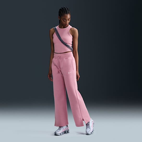 パンツ NIKE Woman Pants Pink FZ5996 629 Women's Nike Sportswear Phoenix Fleece Oversized High
